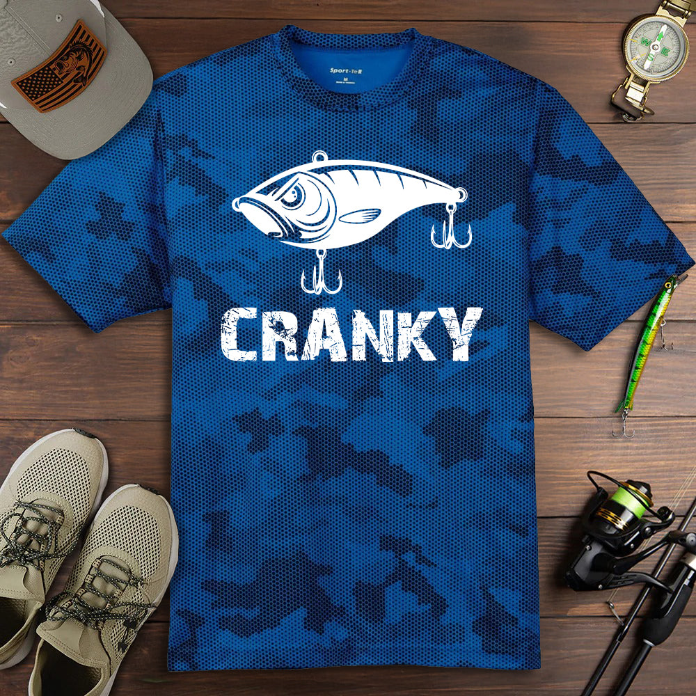 Cranky Crankbait - Performance Cameo T-Shirt