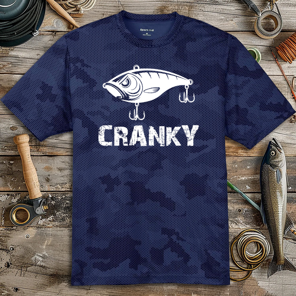 Cranky Crankbait - Performance Cameo T-Shirt