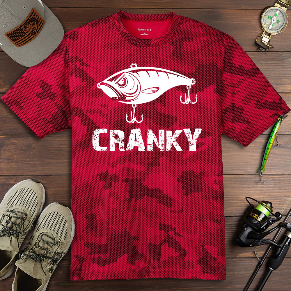Cranky Crankbait - Performance Cameo T-Shirt